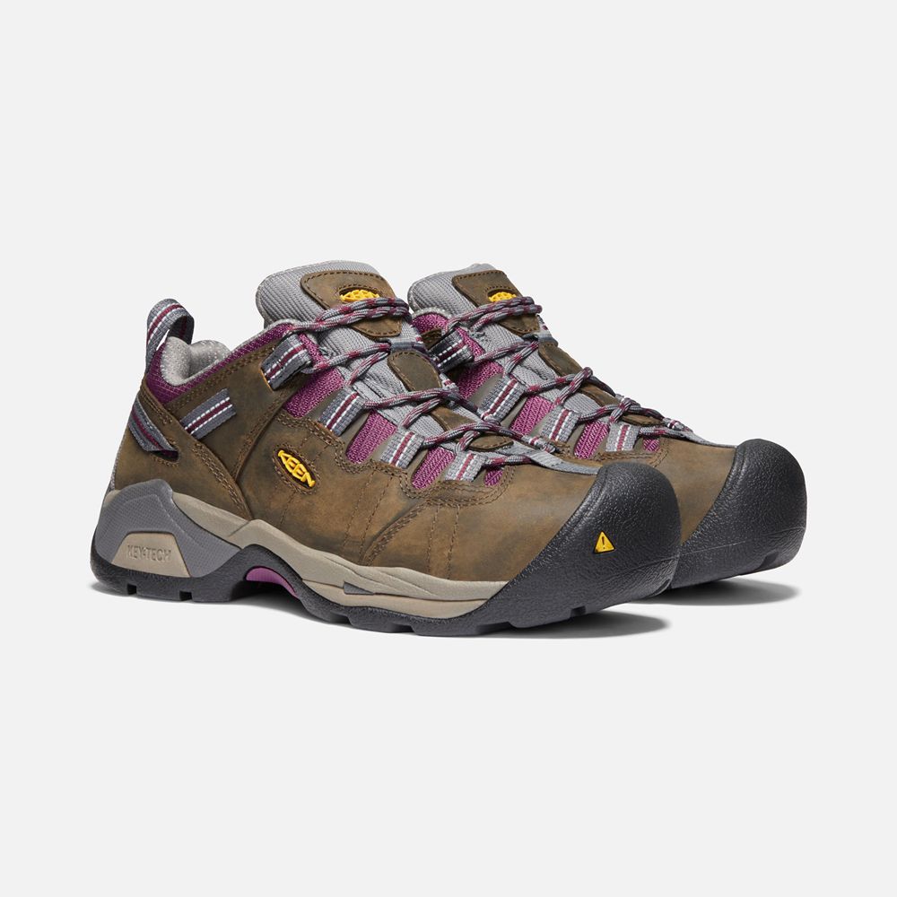 Chaussures de Travail Keen Femme Marron | Detroit Xt (Steel Toe) | PSCQD-2817